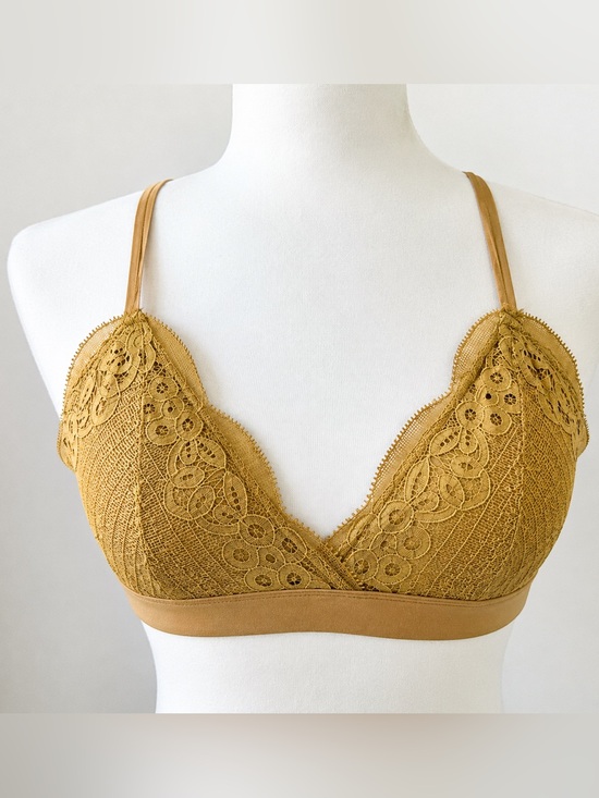 aerie Other - Aerie wonder gold lace padded bralette
